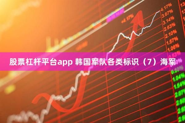 股票杠杆平台app 韩国军队各类标识（7）海军